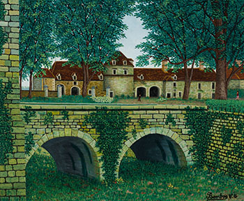 Le Château d’Époisses - Côte d’Or by Camille Bombois sold for $13,750