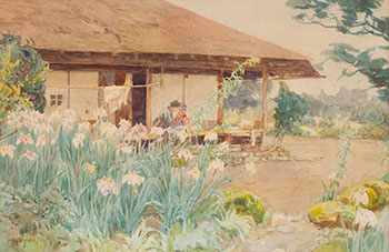 In the Garden by Hiroshi Yoshida vendu pour $8,125