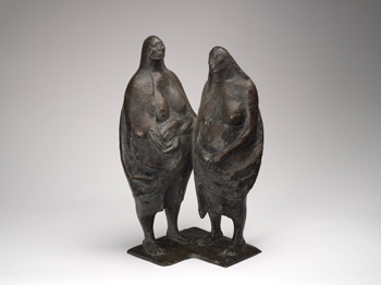 Dos mujeres de pie (Two Standing Women) by Francisco Zúñiga sold for $10,000