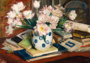 Still Life with Flowers by Jacques-Emile Blanche vendu pour $8,125