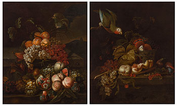 Still Life (a pair) by Circle of Jakob Bogdani vendu pour $6,250