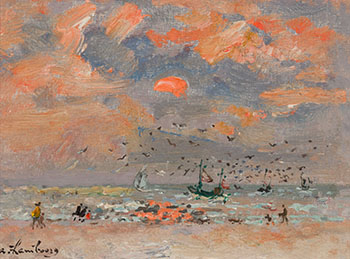 En septembre, à marée haute, Trouville by André Hambourg sold for $4,375
