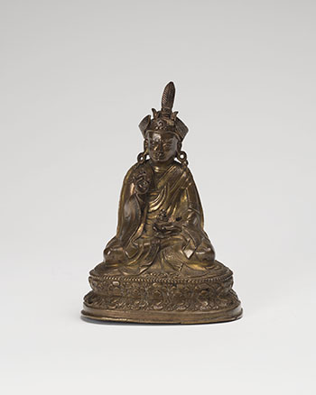 A Tibetan Bronze Seated Figure of Padmasambhava, 17th/18th Century by Tibetan Art sold for $2,500