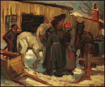 Les Maquignons by Rodolphe Duguay sold for $5,750