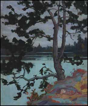 A Northern Lake by George Agnew Reid vendu pour $4,025