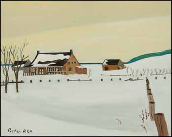 Farm in Winter by Claude Picher vendu pour $8,775