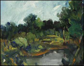 Pool in the Woods by William Lewy Leroy Stevenson vendu pour $750