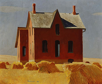 House in Wheat Field by Charles Fraser Comfort vendu pour $18,750