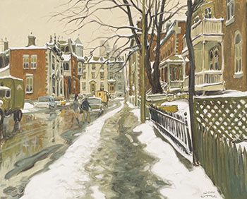 Rue Milton, Montreal by John Geoffrey Caruthers Little vendu pour $49,250