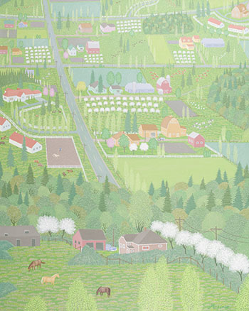 South on Johnson Farm Road by Robert Michener vendu pour $1,125