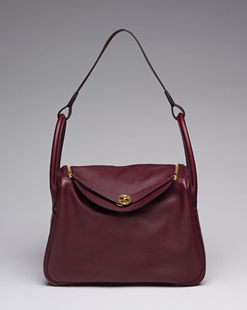 A ROUGE H CLÉMENCE LEATHER LINDY 30 WITH PALLADIUM HARDWARE by  HERMÈS sold for $5,938