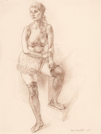 Untitled (Seated Woman) (#00174) by Eric Freifeld sold for $750