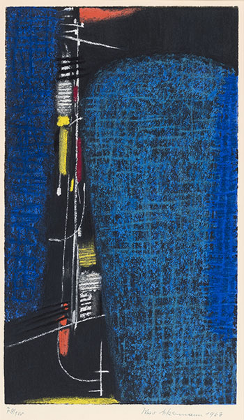 Rhythmisch geturmt (#00504) by Max Ackermann sold for $563