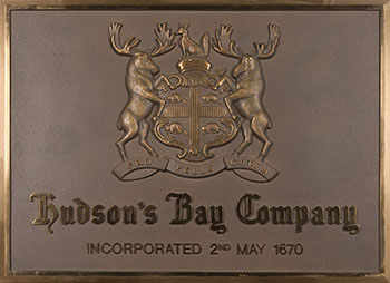 HBC Coat of Arms Sign (#00271) by Hudson's Bay Company  sold for $55,250