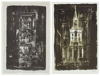 Two Prints (#0464, #0465) by John Piper sold for $1,250