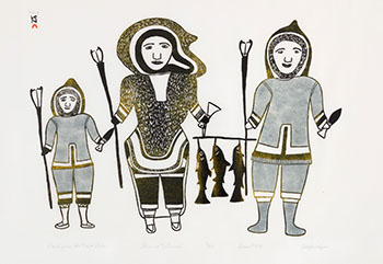 Back from the Fish Lake (00415) by Mary Kudjuakju vendu pour $1,125