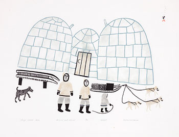 Large Winter Home (00449) by Keeleemeeoomee Samualie vendu pour $1,000