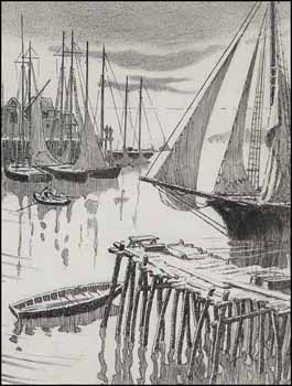 Fishing Schooners, Maritimes (01833/2013-2779) by Stanley Francis Turner vendu pour $324