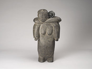 Mother and Baby (#0750) by Unidentified Inuit Artist sold for $3,438