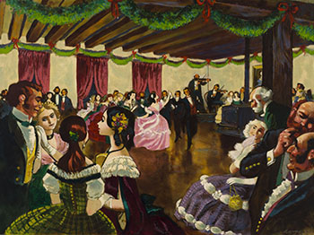 Ball at Upper Fort Garry, 1862 by William Arthur Winter sold for $28,125