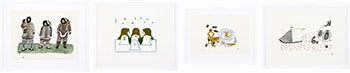 Four Works by Various Inuit Artists sold for $1,250
