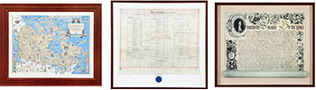 Three Items: Charter Reproduction, Stanley Turner Map and Deed of Surrender by  Various Artists sold for $3,125
