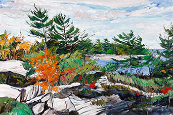 South Shore, Franklin Island (03838/A90-021) by Bruce Steinhoff sold for $2,813