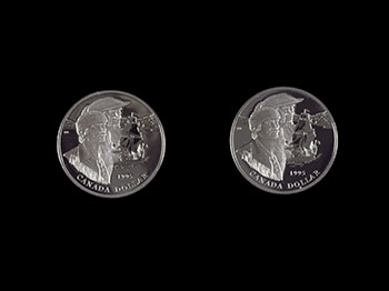 Two 1995 $1 Hudson's Bay Company 325th Anniversary Coins, Sterling Silver (00698) by Royal Canadian Mint - Monnaie royale canadienne vendu pour $563