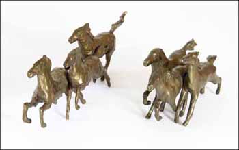 Herd of Horses (02771/2013-3014) by After Frederic Remington sold for $563