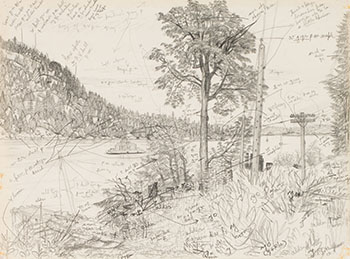 Entrance to Fulford Harbour, BC by Edward John (E.J.) Hughes