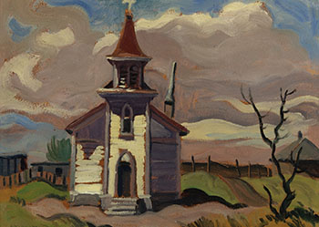 Old Church, Coaldale, Alberta par Henry George Glyde