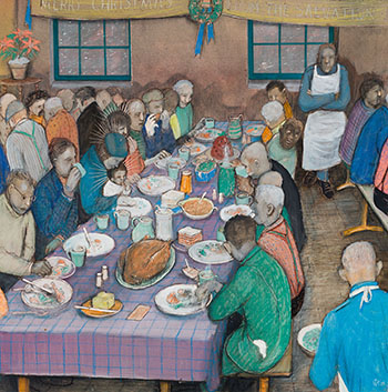 Done Unto Him in Halifax by William Kurelek