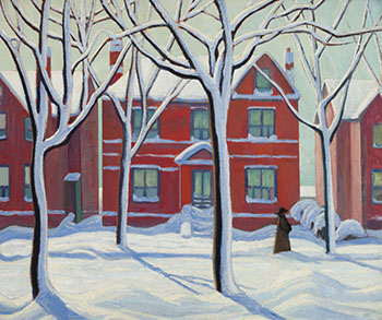 House in the Ward, Winter, City Painting No. 1 by Lawren Stewart Harris