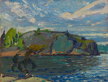 Rocky Shore Pine par Arthur Lismer