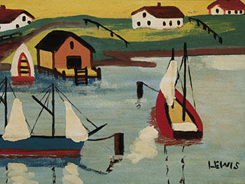 Dock Scene par Maud Lewis