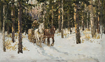 Logging, Winter by Frederick Simpson Coburn