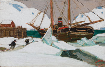 Étude pour Le grand silence blanc by Clarence Alphonse Gagnon