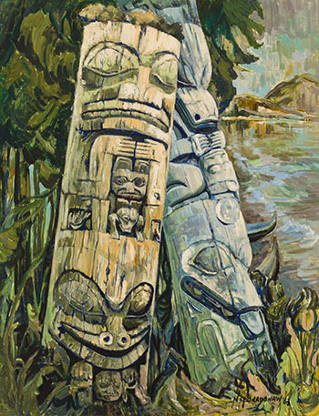 Queen Charlotte Island Totems par Nell Mary Bradshaw