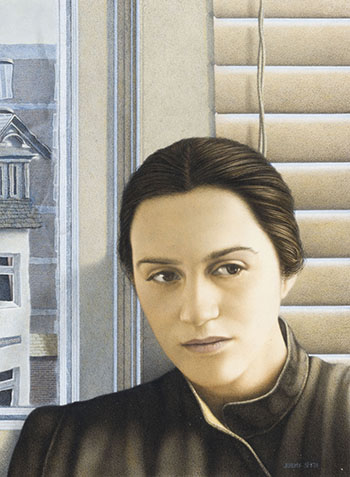 Portrait of Leslie Horowitz in a Black Coat par Jeremy Lawrence Smith