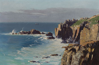 Land's End, Cornwall by Frederic Marlett Bell-Smith