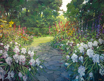 First Light in the Garden by Philip Craig