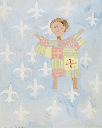 Angel on White Background by Maxwell Bennett Bates