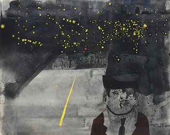 City at Night by Maxwell Bennett Bates