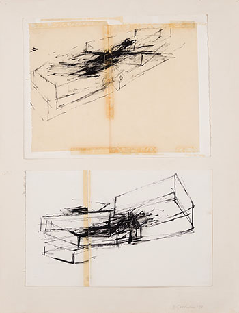 Untitled Diptych (from the River Bed series) by Betty Roodish Goodwin