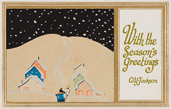 Christmas Card by Alexander Young (A.Y.) Jackson