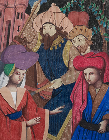 Untitled (Four Figures) by Louise Scott