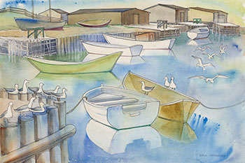 	Gulls at Ferryland, NFLD par Doris Jean McCarthy