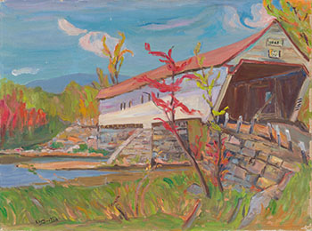 Covered Bridge Built 1843 par Ralph Wallace Burton