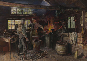 The Blacksmith par Henry Sandham