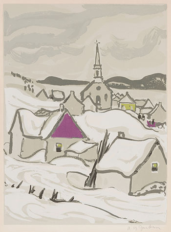 Quebec Village in Winter par Alexander Young (A.Y.) Jackson